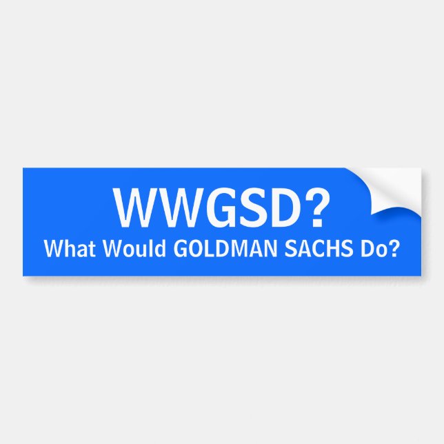 WWGSD? BUMPER STICKER (Front)