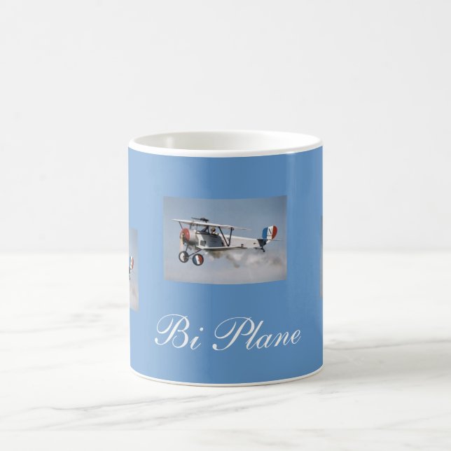 WWI Airplane, WWI Airplane, WWI Airplane, Bi Plane Coffee Mug (Center)