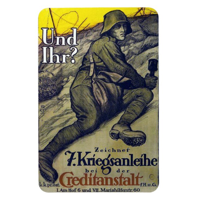 WWI Allemand Non Mans Land Magnet (Vertical)