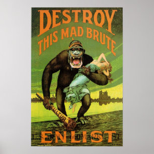 WWI Enlistment Ad Print