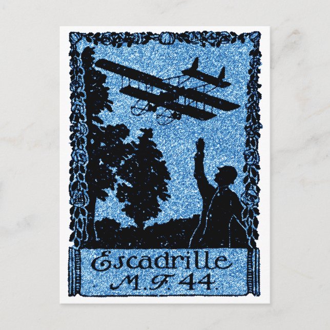 WWI French Air Service Poster Postcard (Front)