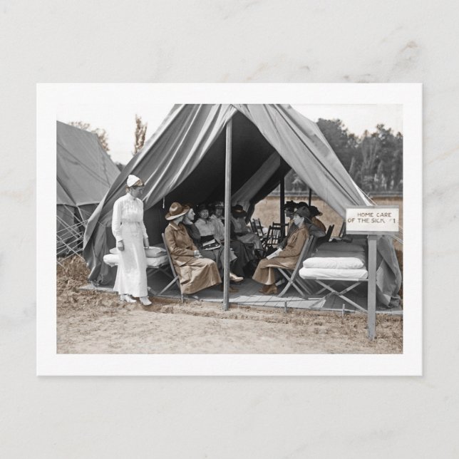 WWI Nurse Trainees Postcard (Front)