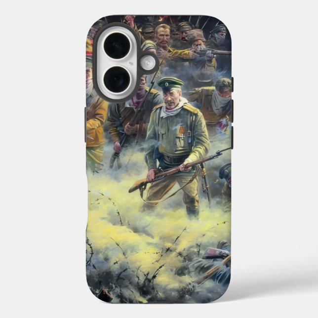 WWI Tsarist Russian Charge of the Dead Men  Case-Mate iPhone Case (Back)