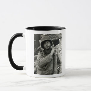 WWII American Soldier in Hurtgen Forest Mug