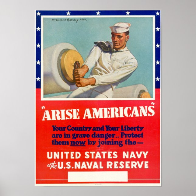 WWII Arise Americans Poster (Front)