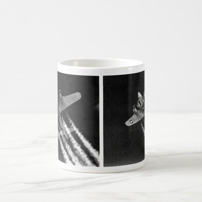 WWII B-17 in flight Coffee Mug (Center)