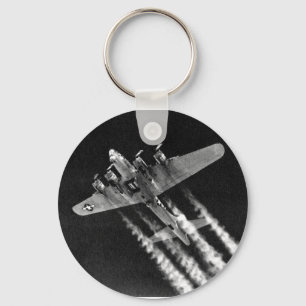 WWII B-17 in Flight Keychain