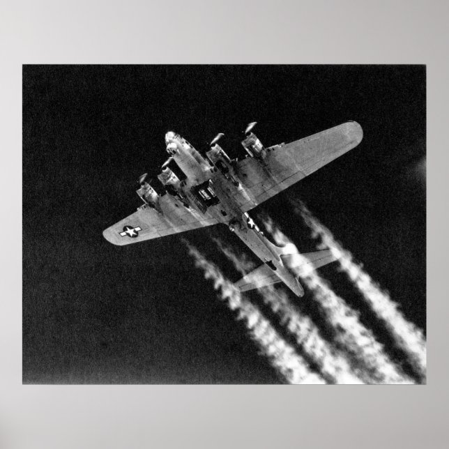 WWII B-17 in Flight Poster (Front)