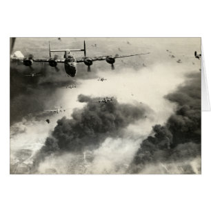 WWII B-24s over Ploesti Oil Fields