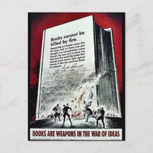 Wwii Books Postcard