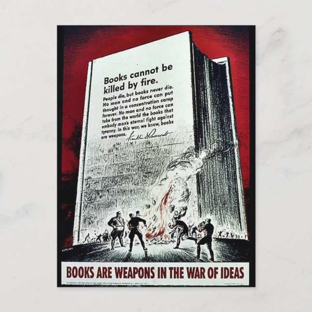 Wwii Books Postcard (Front)