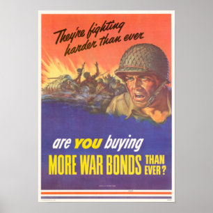 WWII Buy War Bonds Poster