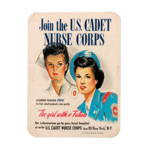 WWII Cadet Nurse Magnet