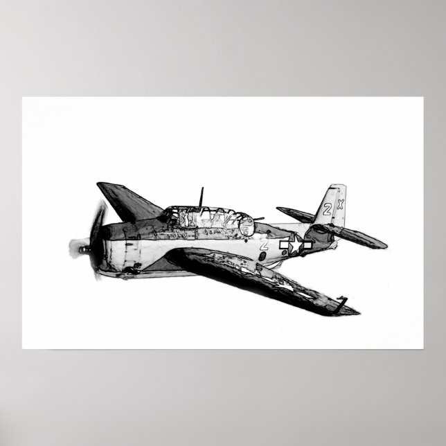 WWII fighter airplane Poster (Front)