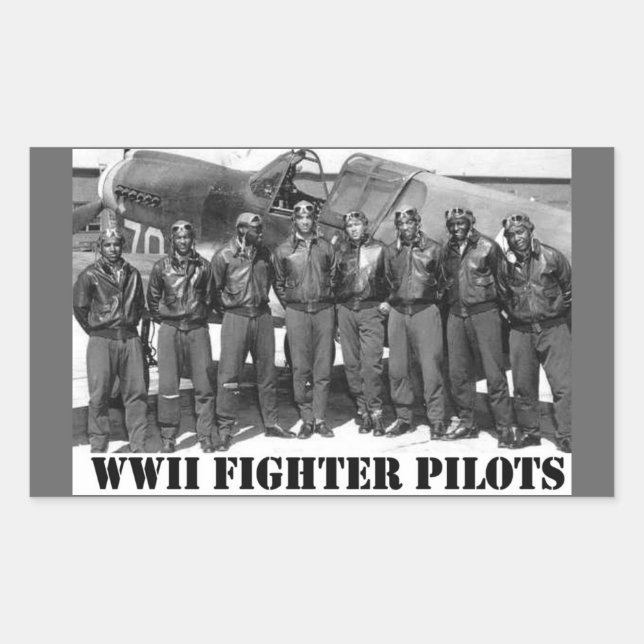 WWII FIGHTER PILOTS STICKER (Front)