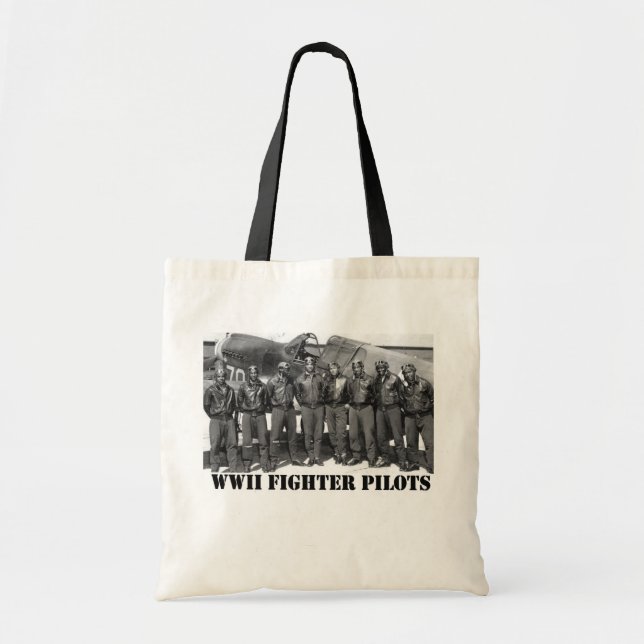 WWII FIGHTER PILOTS TOTE BAG (Front)