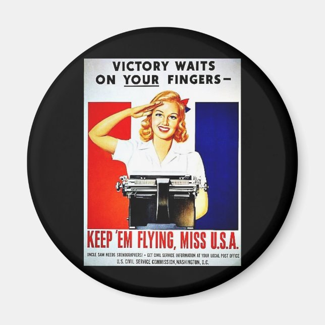 Wwii Flying2 Magnet (Front)