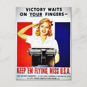 Wwii Flying2 Postcard