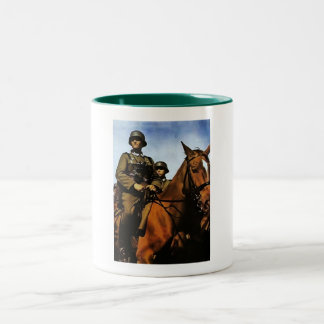 WWII German Cavalry Two-Tone Coffee Mug