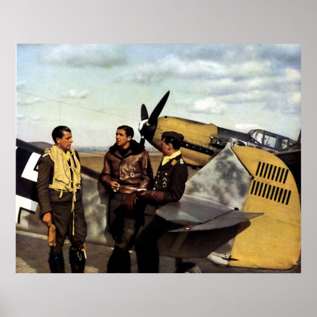 WWII German ME-109 Pilots Poster (Front)