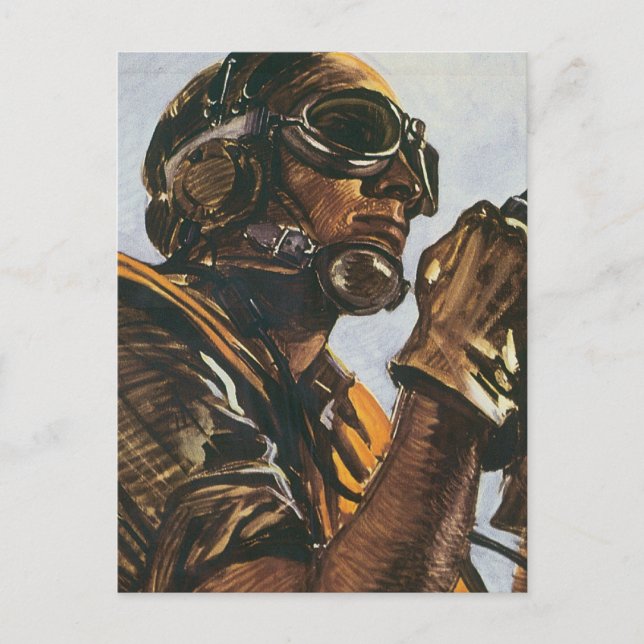 WWII Gunner Postcard (Front)