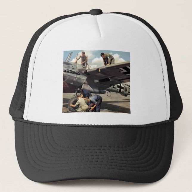 WWII Luftwaffe Ground Crew + ME-110 Trucker Hat (Front)