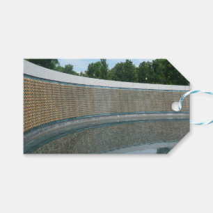 WWII Memorial Freedom Wall in Washington DC Gift Tags