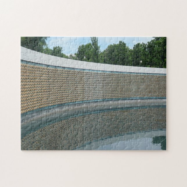 WWII Memorial Freedom Wall in Washington DC Jigsaw Puzzle (Horizontal)