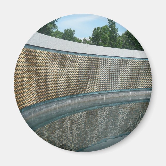 WWII Memorial Freedom Wall in Washington DC Magnet (Front)