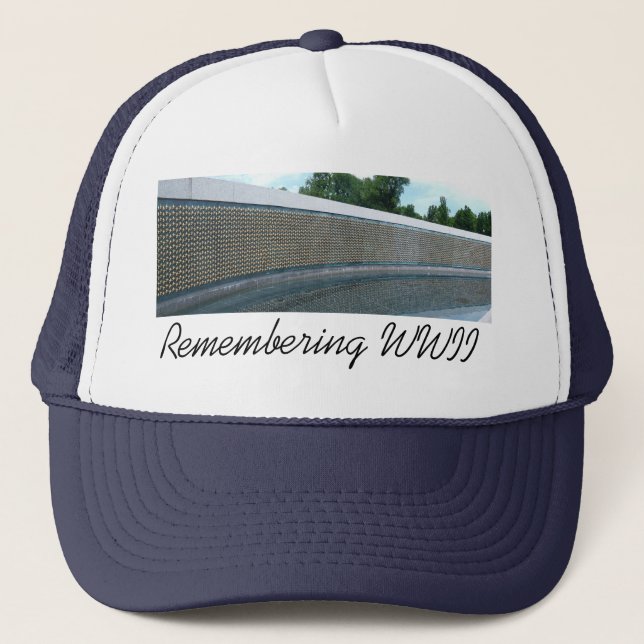 WWII Memorial Freedom Wall in Washington DC Trucker Hat (Front)