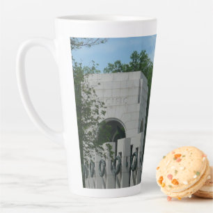 WWII Memorial Wreaths II in Washington DC Latte Mug