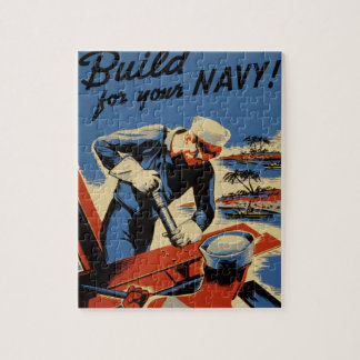 WWII Navy Poster Design Jigsaw Puzzle