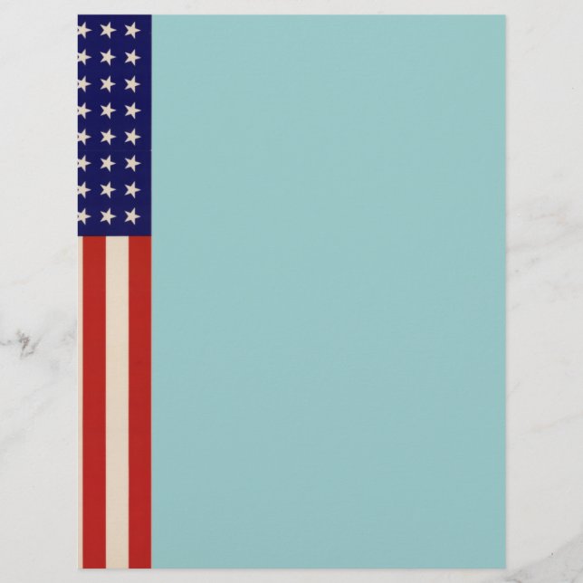 WWII Patriotic Poster Letterhead (Front)