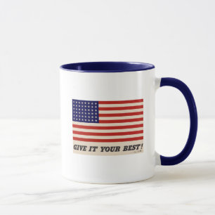 WWII Patriotic Poster Mug