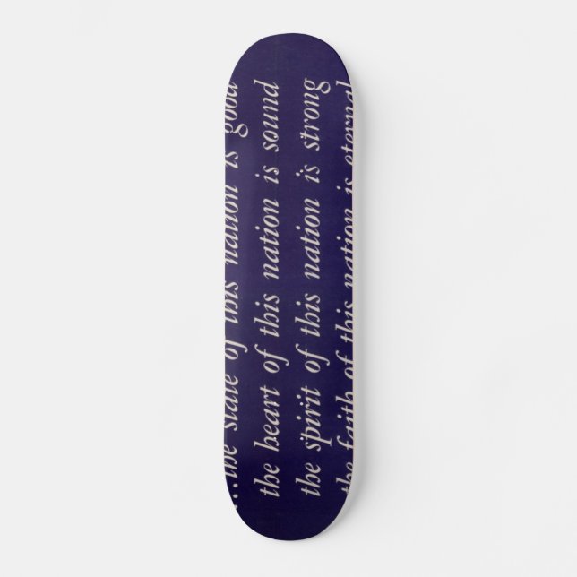 WWII Patriotic Poster Skateboard (Front)