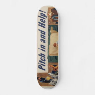 WWII Patriotic Poster Skateboard