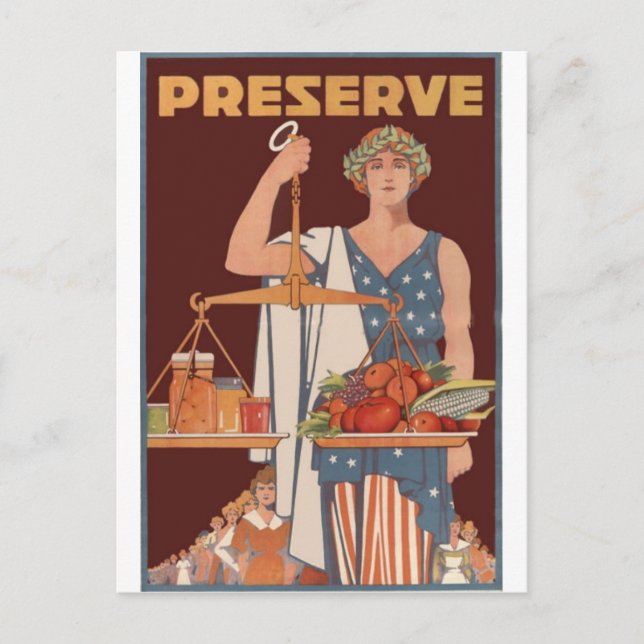 WWII Patriotism Posters - Gardening and Farming Postcard (Front)