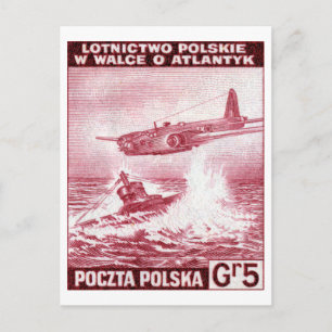 WWII Polish Air Force Postcard