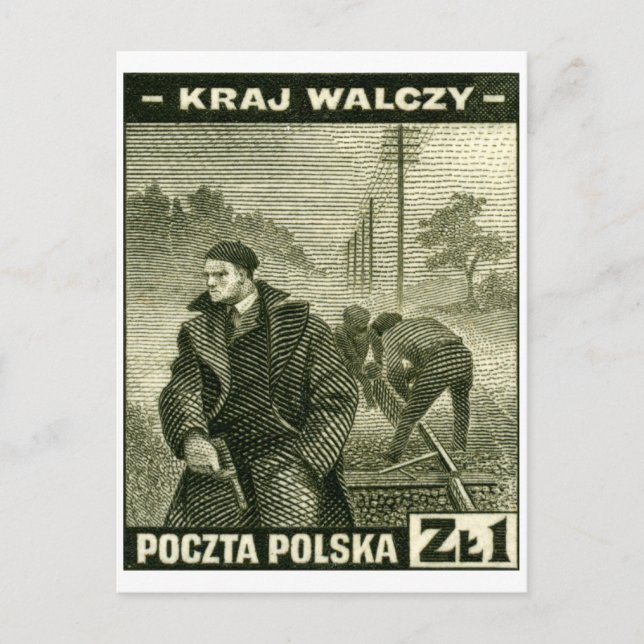 WWII Polish Home Army Postcard (Front)