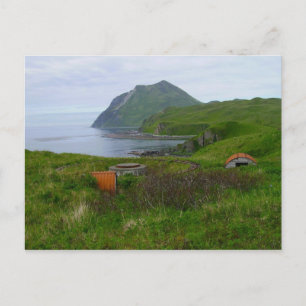 WWII Relics at Summer's Bay, Unalaska Island Postcard