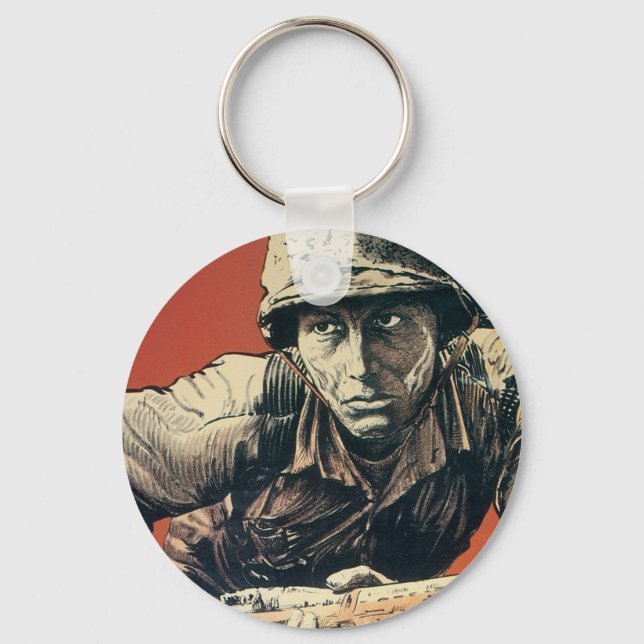 WWII Soldier Keychain (Front)
