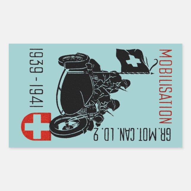 WWII Swiss Recon Motorcycle Sticker (Front)