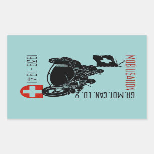 WWII Swiss Recon Motorcycle Sticker