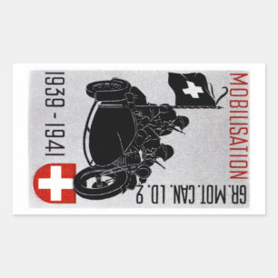WWII Swiss Recon Motorcycle Sticker