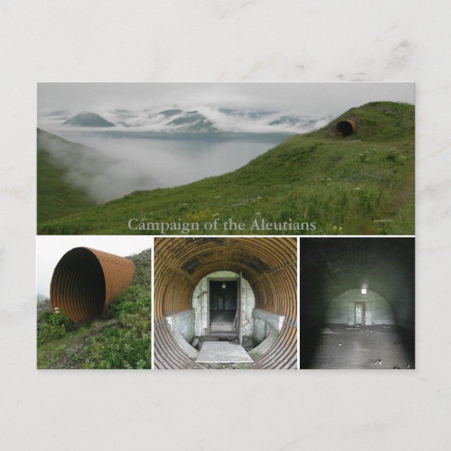 WWII Underground Bunker at Fort Swatzka Postcard (Front)