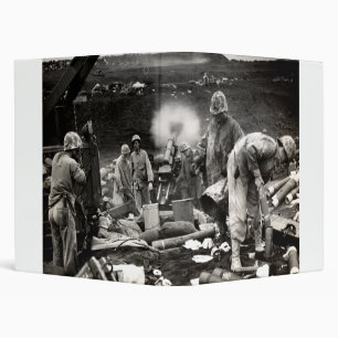 WWII US Marines on Iwo Jima Binder