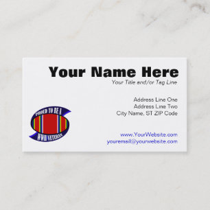 WWII Vet Business Card