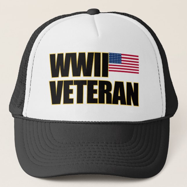 WWII Veteran Trucker Hat (Front)