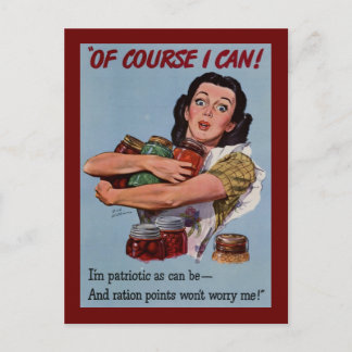 WWII Vintage Images of Women During the War Postcard