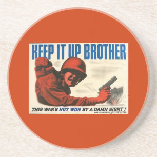 WWII Vintage Poster Coaster